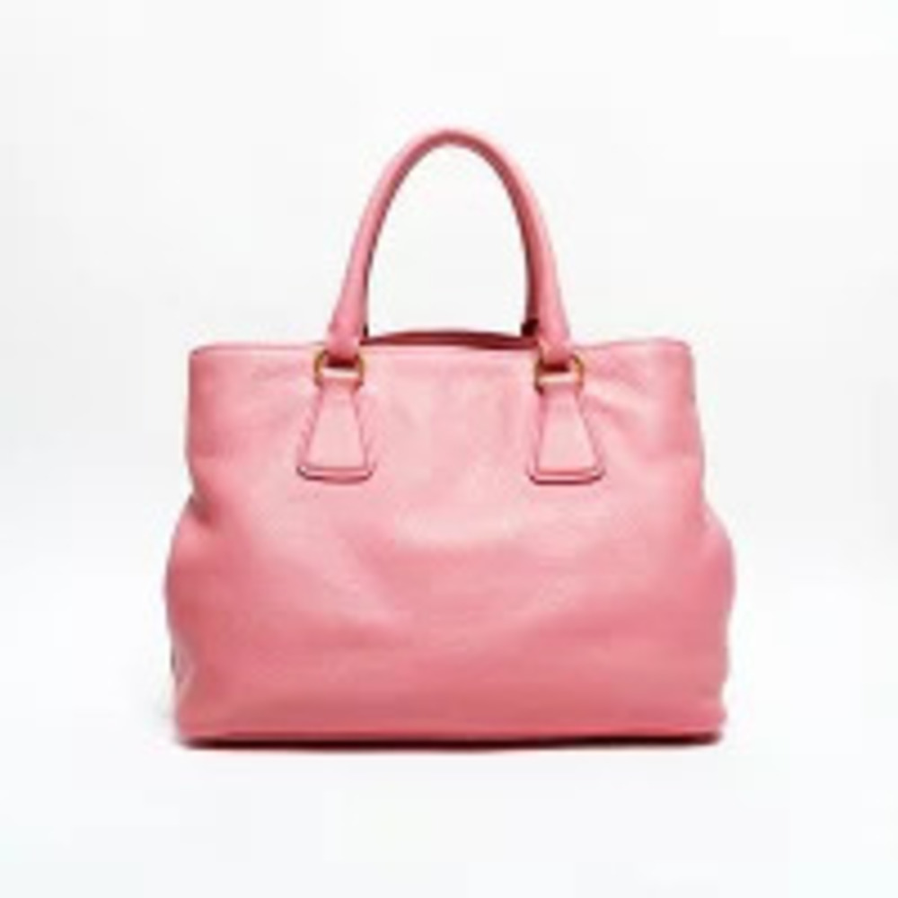 Prada Tote Leather Pink Handbag